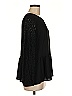 Ann Taylor LOFT 100% Polyester Black Long Sleeve Top Size M - photo 4