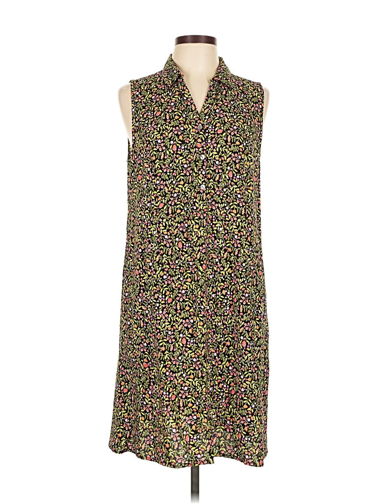Pre-owned Jjill Casual Dress In Green
