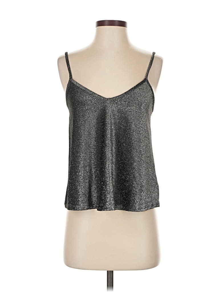 Pre-owned Urban Outfitters Sleeveless Top Silver Halter Neckline Tops