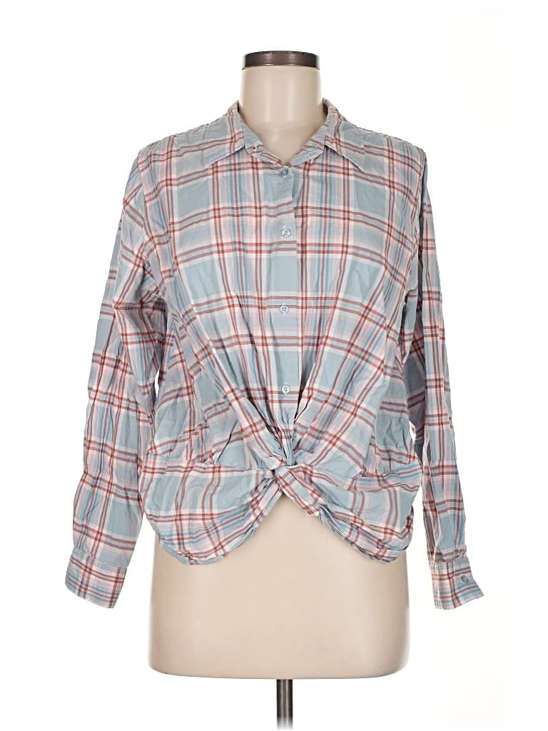 Click to view more detailed imagery on our partner's website Pre-owned I Am Long Sleeve Blouse In Blue