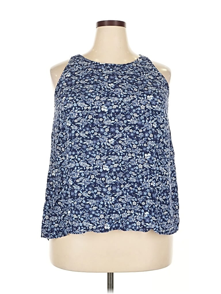 Pre-owned Old Navy Sleeveless Blouse In Blue