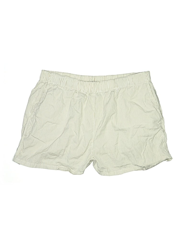Pre-owned Theory Khaki Shorts In Green