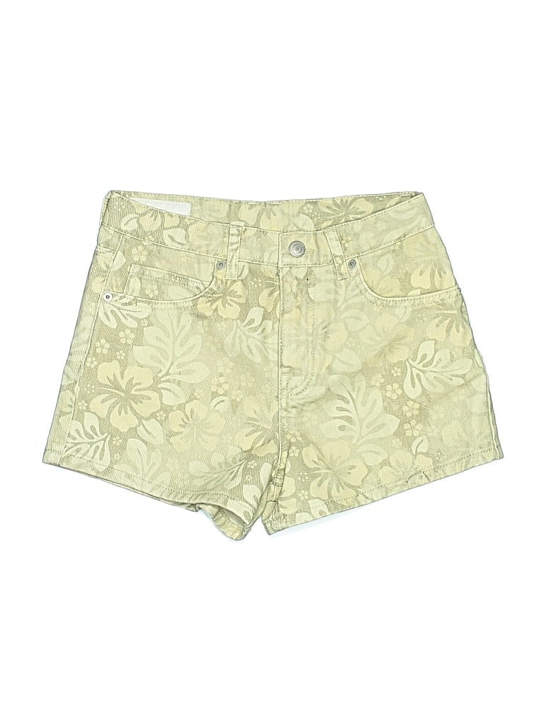 Pre-owned Zara Kids' Khaki Shorts In Yellow