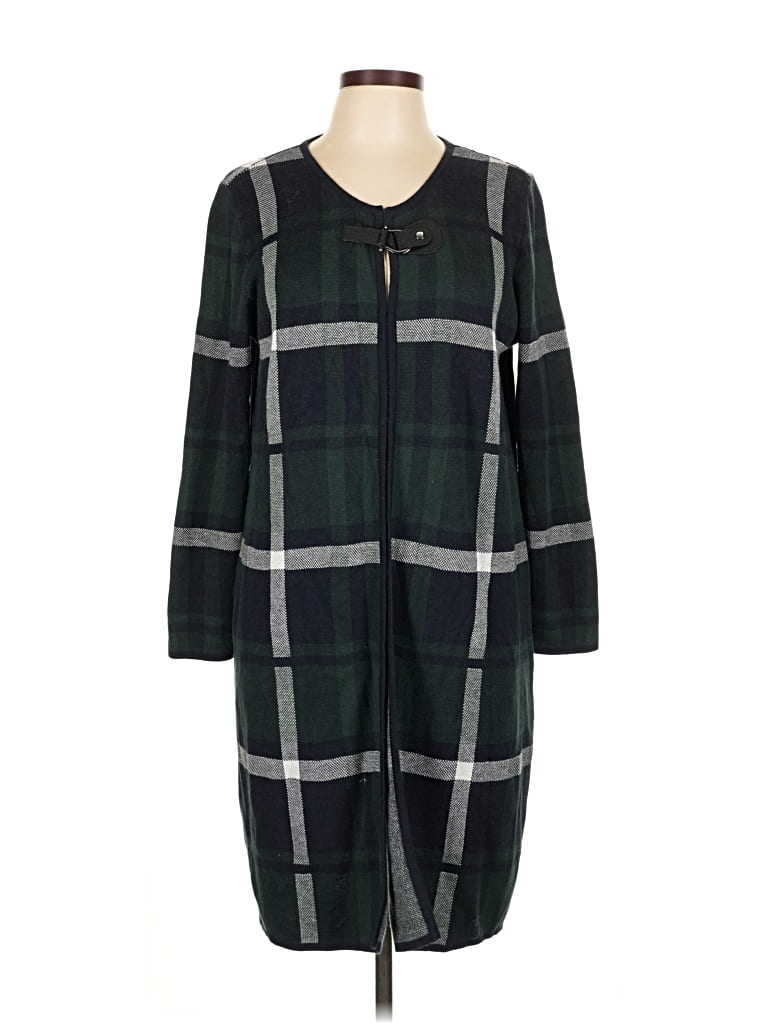 Pre-owned Anne Klein Cardigan Sweater In Green