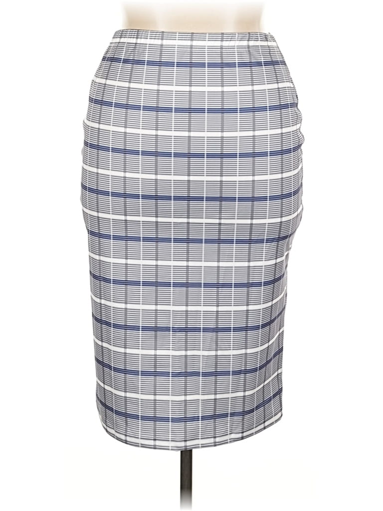 Pre-owned Unbranded Formal Skirt In Gray