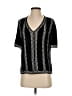 Nanette Lepore 100% Polyester Black Short Sleeve Blouse Size XS - photo 1