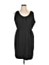 J. Peterman 100% Polyester Solid Black Casual Dress Size XL - photo 1