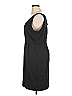 J. Peterman 100% Polyester Solid Black Casual Dress Size XL - photo 5