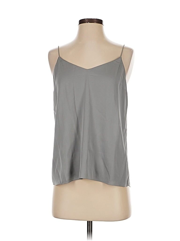 Pre-owned Theory Sleeveless Top Gray Halter Neckline Tops