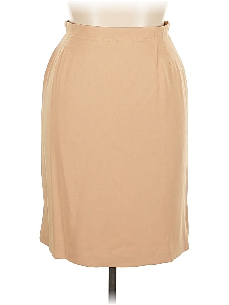 Pre-owned Liz Claiborne Collection Formal Skirt In Brown