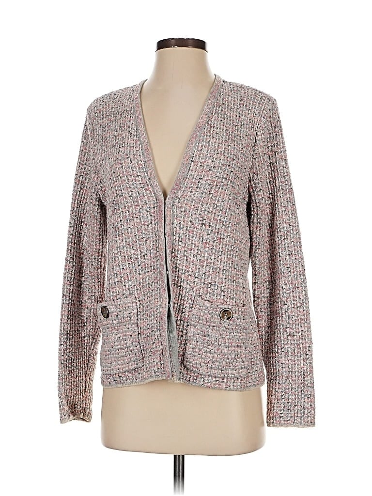 Pre-owned Jjill Cardigan Sweater In Gray