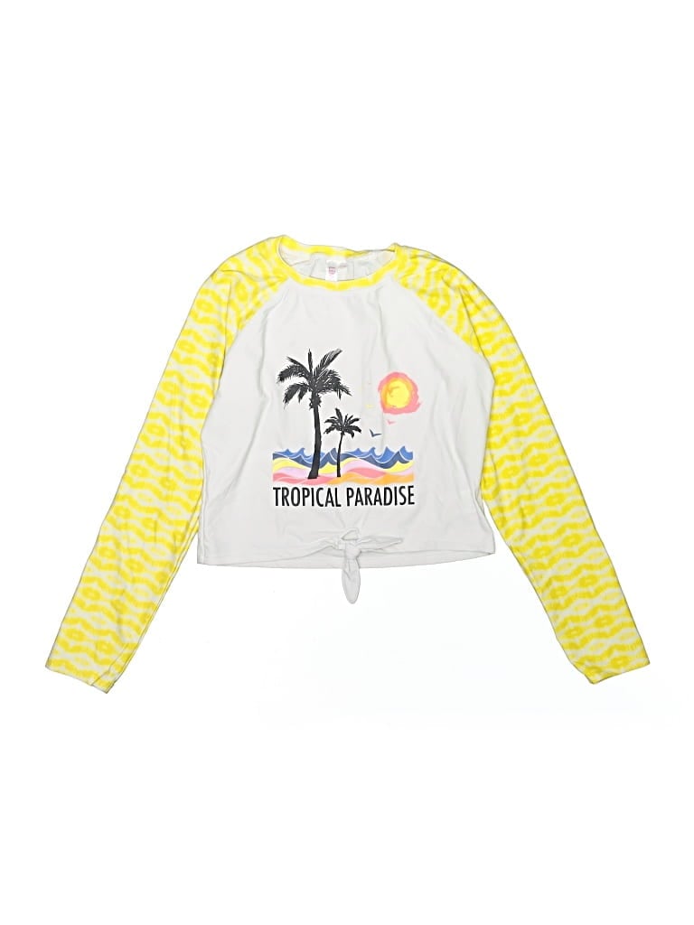 LIMITED TOO Pre-owned Kids' Rash Guard In Yellow