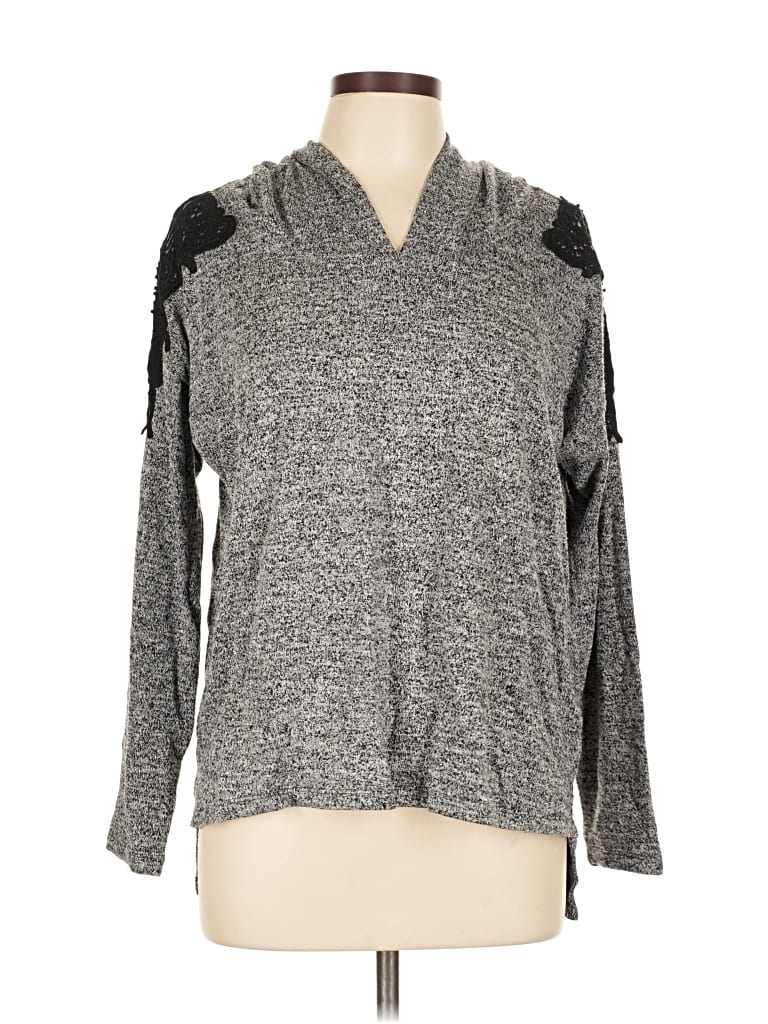 Pre-owned Ny & C Pullover Sweater In Gray