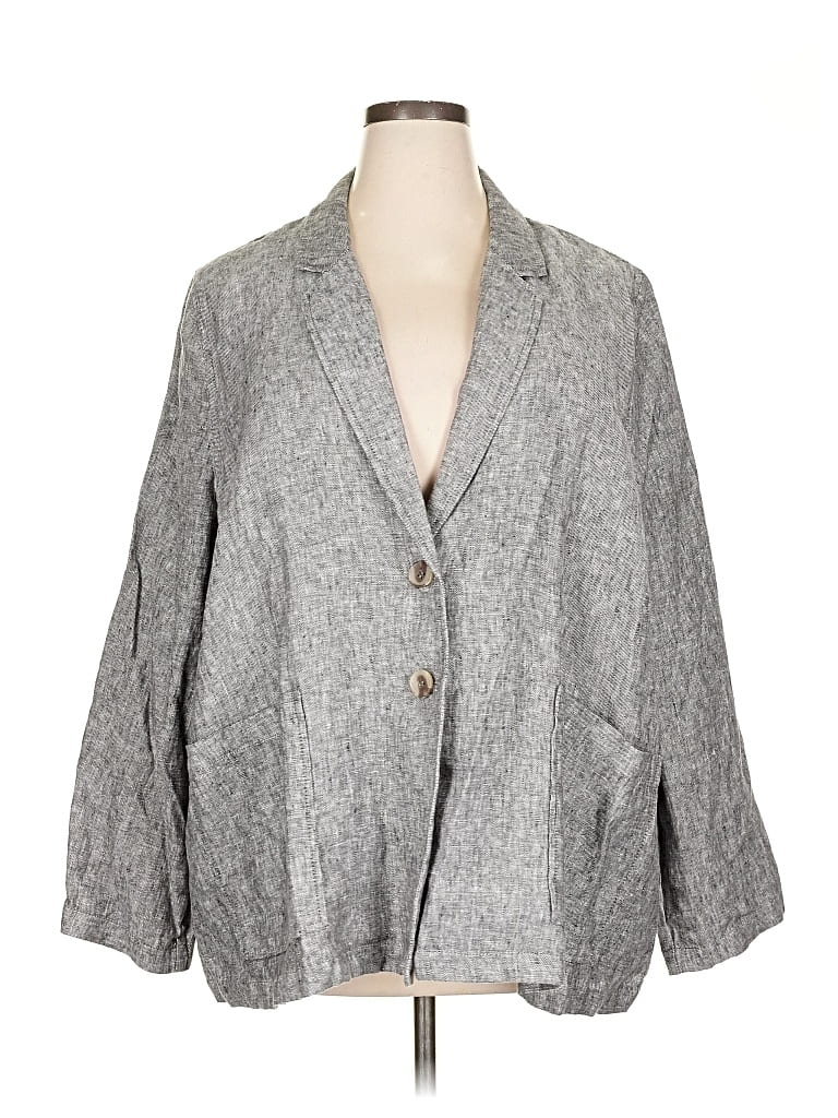COLDWATER CREEK Pre-owned Blazer Jacket In Gray