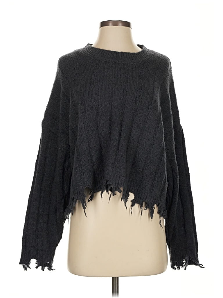 Pre-owned Double Zero Pullover Sweater In Black