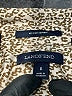 Lands' End 100% Baumwolle Animal Print Tan Long Sleeve Button-Down Shirt Size 6 - photo 7