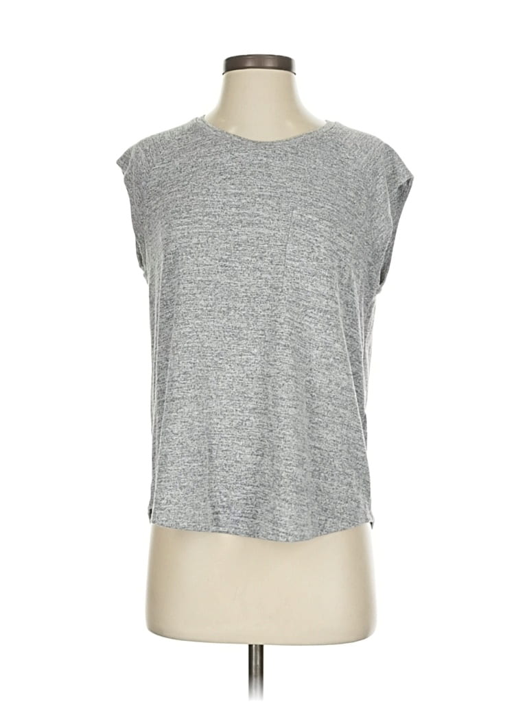Pre-owned Unbranded Sleeveless T-shirt In Gray