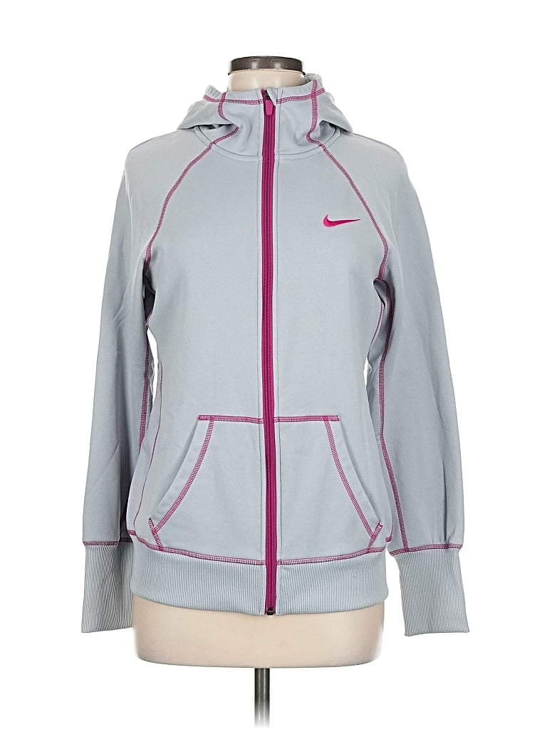 Pre-owned Nike Track Jacket In Gray