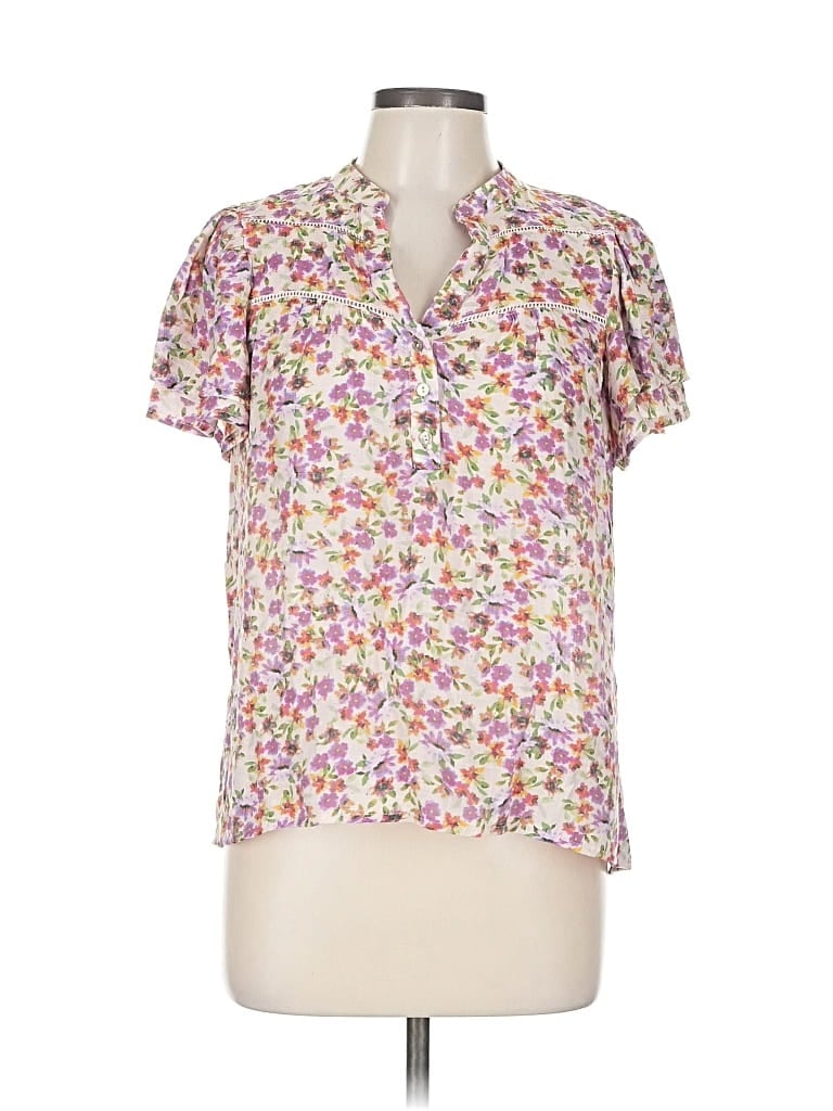 Click to view more detailed imagery on our partner's website Pre-owned Nanette Lepore Short Sleeve Blouse In White