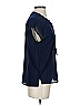 J.Crew 100% Polyester Blue Short Sleeve Blouse Size 000 - photo 4