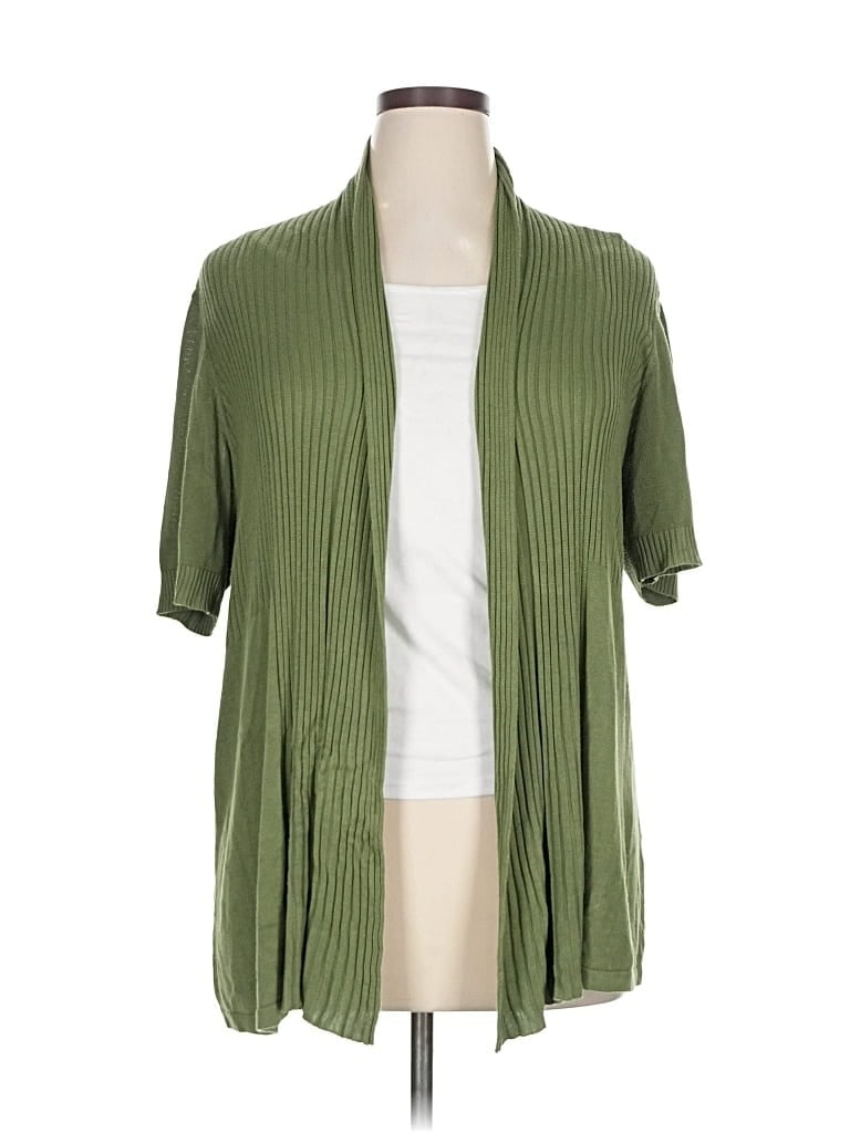DRESSBARN Pre-owned Cardigan Sweater In Green
