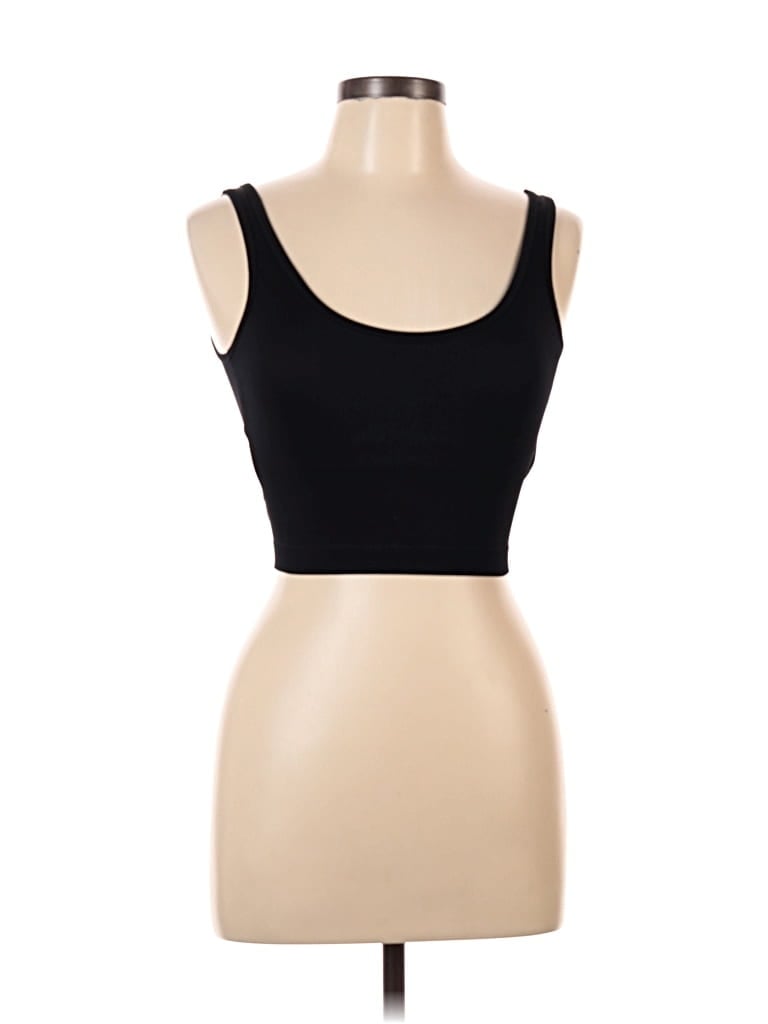 Click to view more detailed imagery on our partner's website Pre-owned Pro-fit Tank Top Black Strapless Neckline Tops