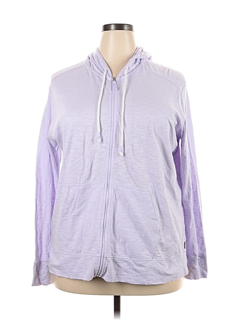 EDDIE BAUER Pre-owned Zip Up Hoodie In Purple