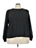 ELOQUII 100% Polyester Black 3/4 Sleeve T-Shirt Size 24 - photo 1