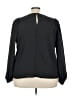 ELOQUII 100% Polyester Black 3/4 Sleeve T-Shirt Size 24 - photo 2