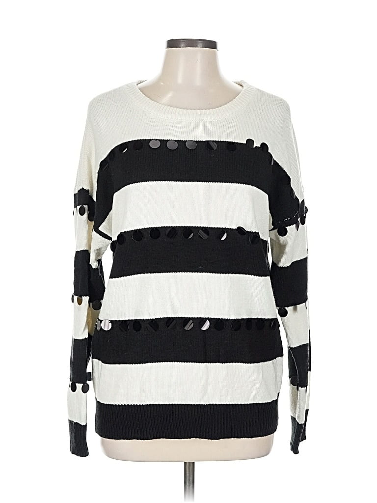 Pre-owned New York And Company Pullover Sweater In White