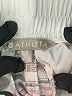Athleta 100% Linen Stripes Green White Shorts Size 4 - photo 3