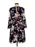 Vince Camuto 100% Polyester Floral Black Casual Dress Size 8 - photo 2