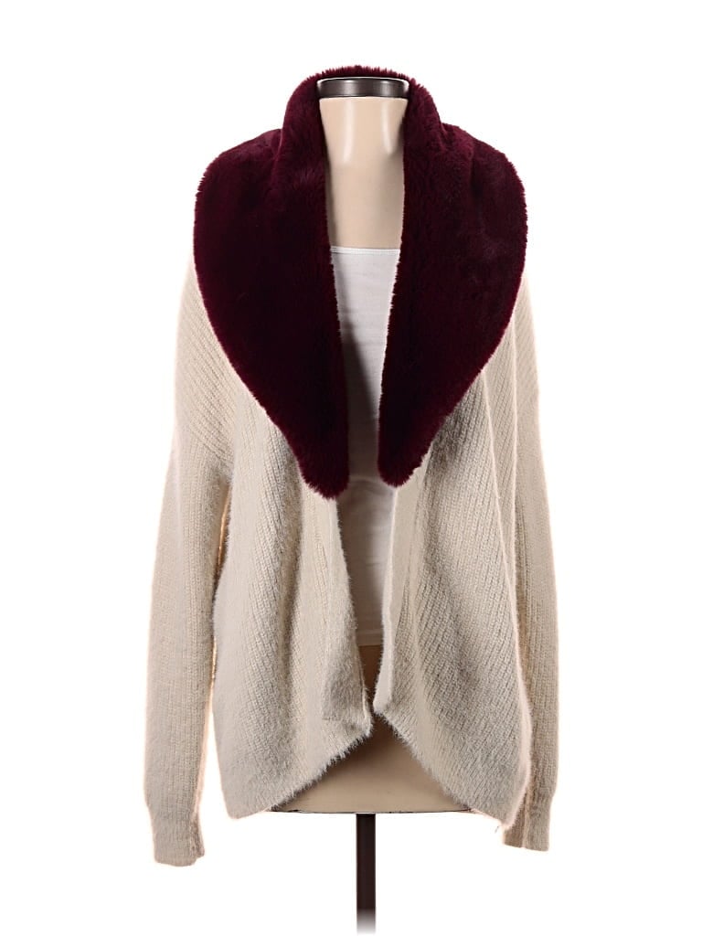 Pre-owned Kut From The Kloth Cardigan Sweater In Burgundy