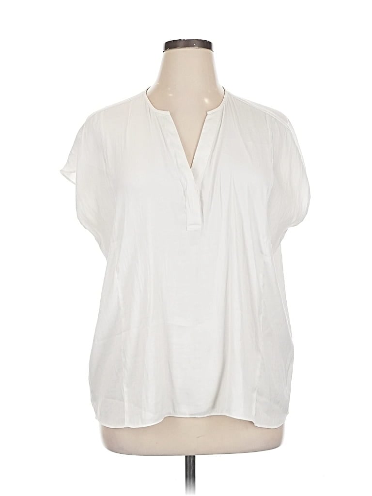 BANANA REPUBLIC Pre-owned Short Sleeve Blouse In White