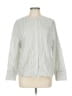 Haven Well Within Stripes Silver Long Sleeve Blouse Size L - photo 1