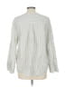 Haven Well Within Stripes Silver Long Sleeve Blouse Size L - photo 2