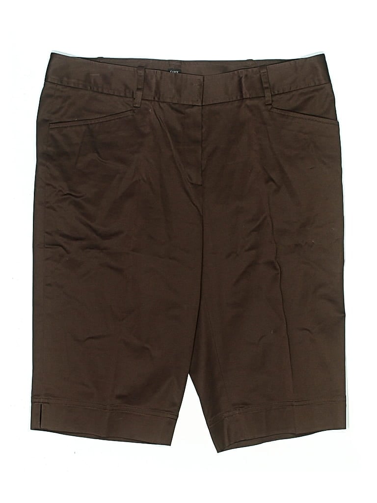 Pre-owned Saks Fifth Avenue Khaki Shorts In Brown