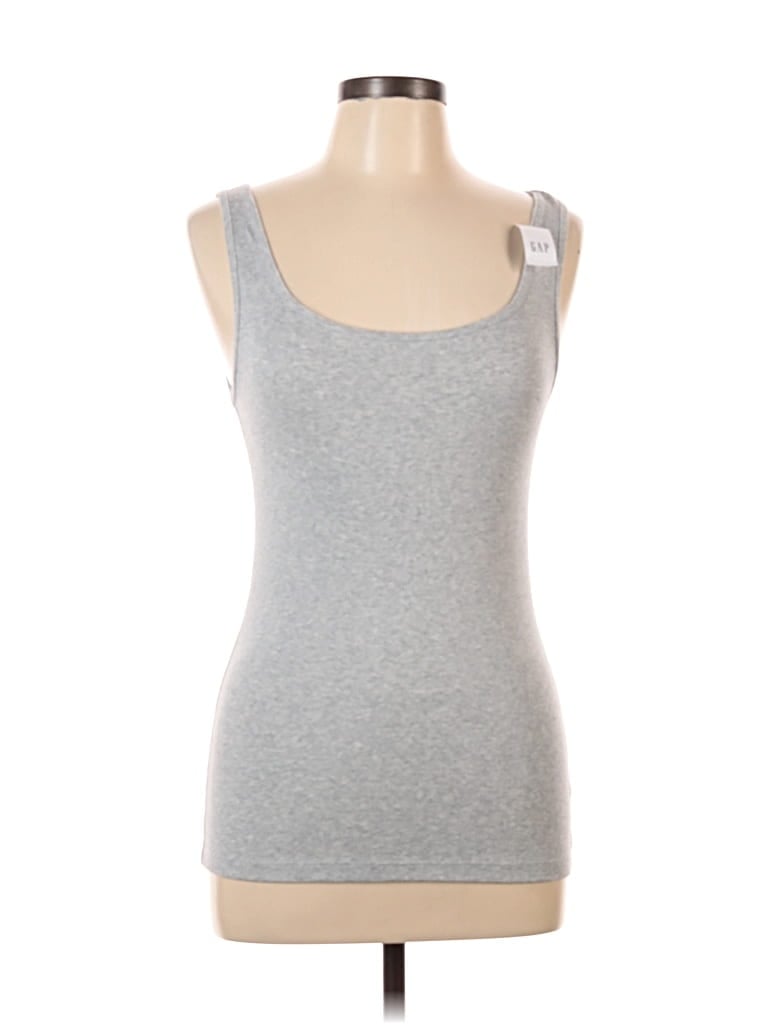 Pre-owned Gap Tank Top Gray Sweetheart Neckline Tops
