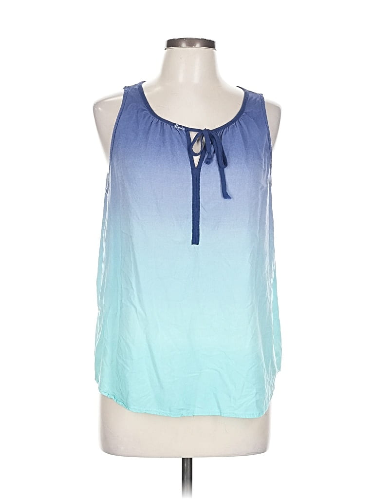 Pre-owned Sonoma Goods For Life Sleeveless Blouse In Blue