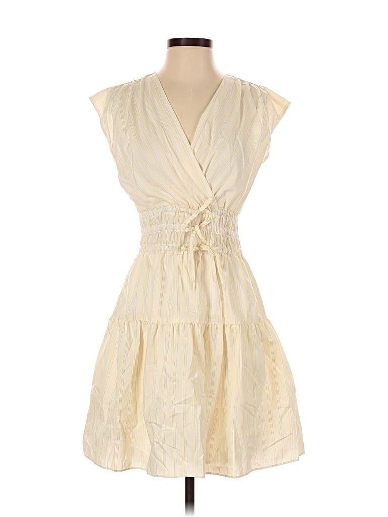 Pre-owned Melloday Casual Dress In White