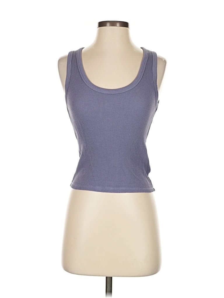 Pre-owned Madewell Tank Top Purple Strapless Neckline Tops