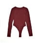 PrettyLittleThing Burgundy Bodysuit Size 0 - photo 2
