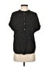 J.Crew Polka Dots Black Short Sleeve Blouse Size S - photo 1