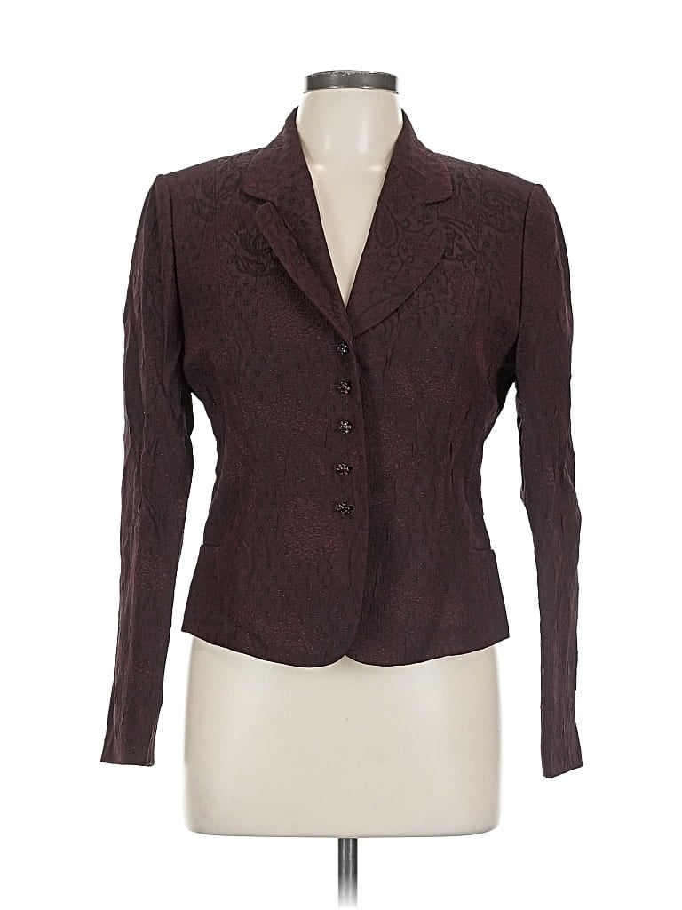 Pre-owned Tahari By Asl Blazer Jacket In Burgundy