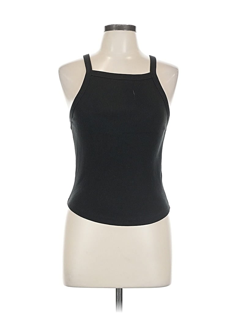 Click to view more detailed imagery on our partner's website Pre-owned Abercrombie & Fitch Tank Top Black Halter Neckline Tops
