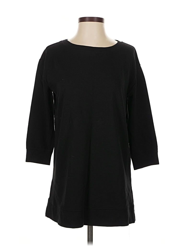 Pre-owned Zenergy By Chico's Pullover Sweater In Black