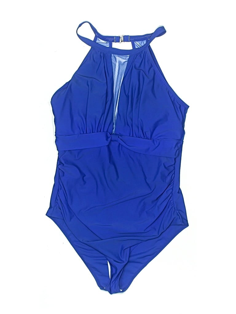 Pre-owned Unbranded One Piece Swimsuit In Blue