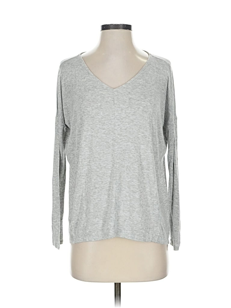 Pre-owned Ann Taylor Loft 3/4 Sleeve T-shirt In Gray