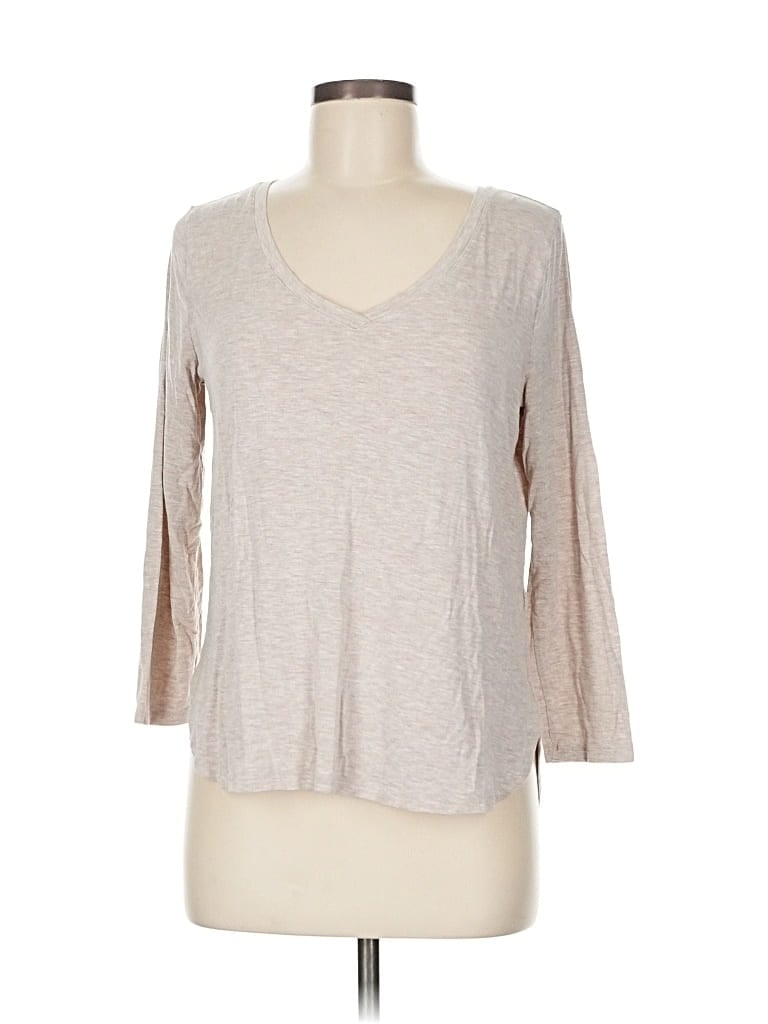 Pre-owned Old Navy 3/4 Sleeve T-shirt In Brown