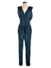 Leith 100% Rayon Polka Dots Blue Teal Jumpsuit Size S - photo 1